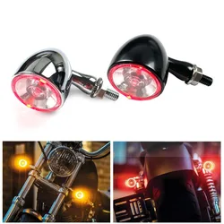 Bullet Style LED 3 in 1 Motorcycle Turn Signal Light 1000 DF Blinker Indicator Front Rear Turning Light Brake Stop Running Light