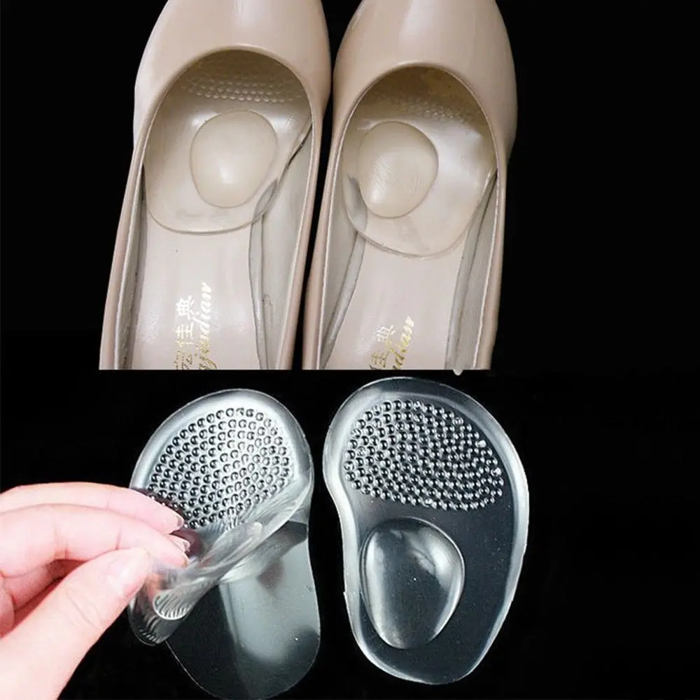 High Heel Elastic Front Gel Insert Pads Metatarsal 1 Pair Ball Foot Cushion Silicone Insoles