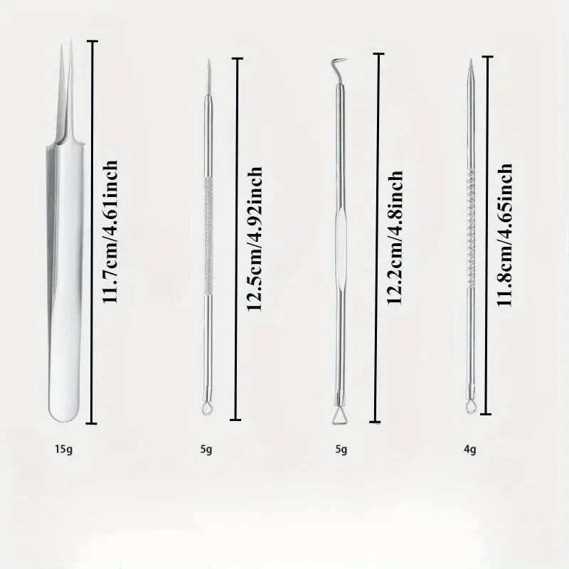 Een doos met gezichtsacne naald celjas set acne clip verwijdering mee-eter clip acne naald acne acne naald acne naald
