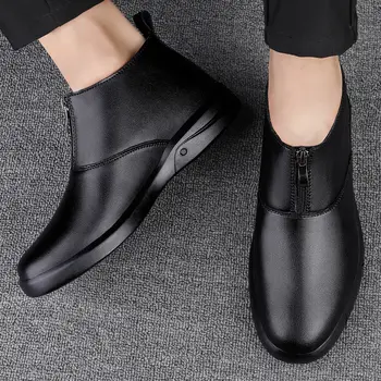 8 best sales Botas de piel auténtica para hombre - №2