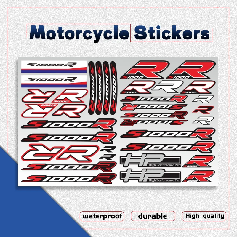 

Body Decals Sticker For S1000R S1000 R s1000r Motorcycle Body Fuel Tank Tail Box Waterproof Decal Stickers