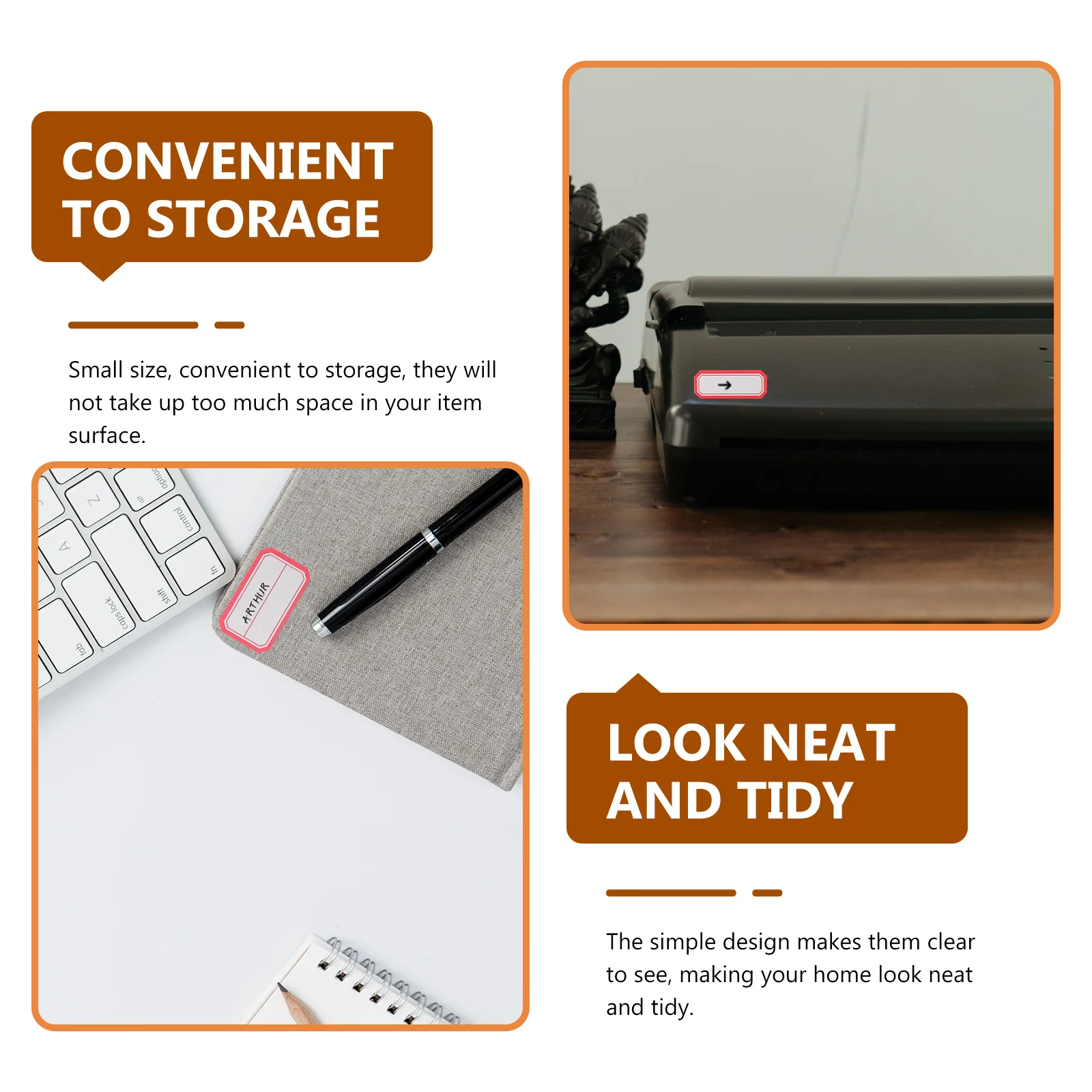 

136 Sheets Multi-Function Handwriting Label Stickers Portable Price Labels Office Sticky Product Stickers Work Supply