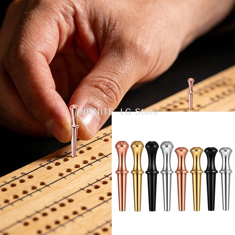 Board Game Store - 6pcs Metal Cribbage Pegs Muti-sizes Tapered