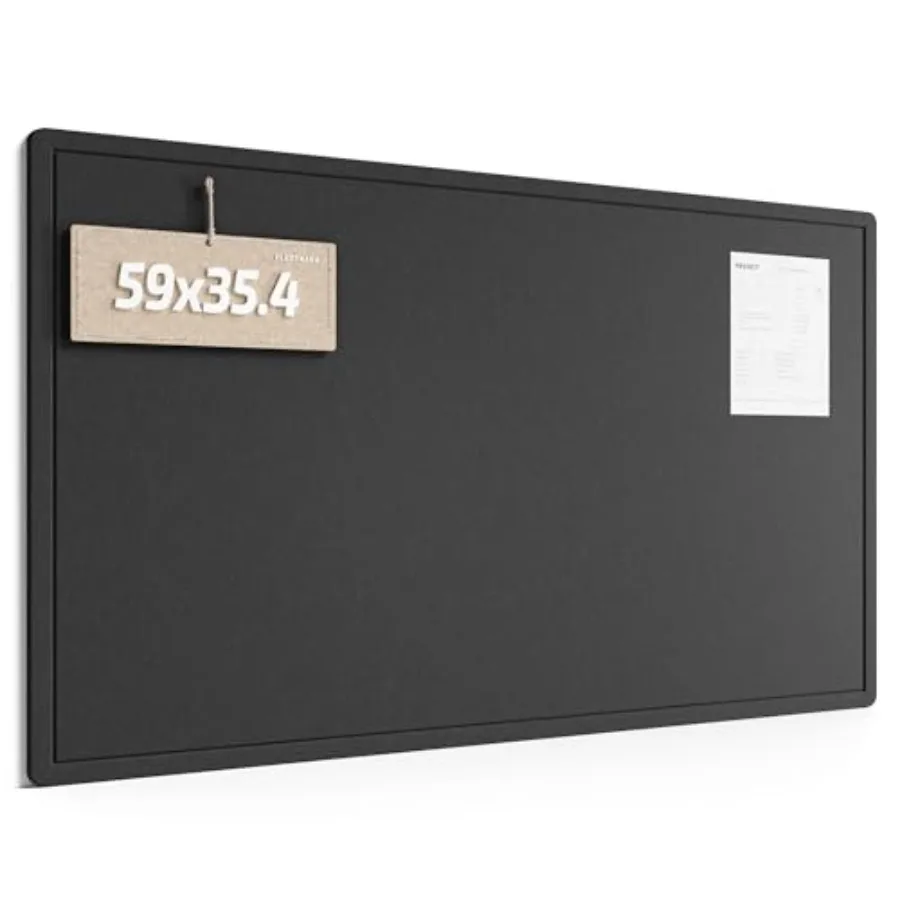 

Большая доска для заметок 59 x 35,4 дюйма, альтернатива пробковой доске, с 24 безопасными съемными клейкими креплениями, складная фетровая доска для дома и офиса