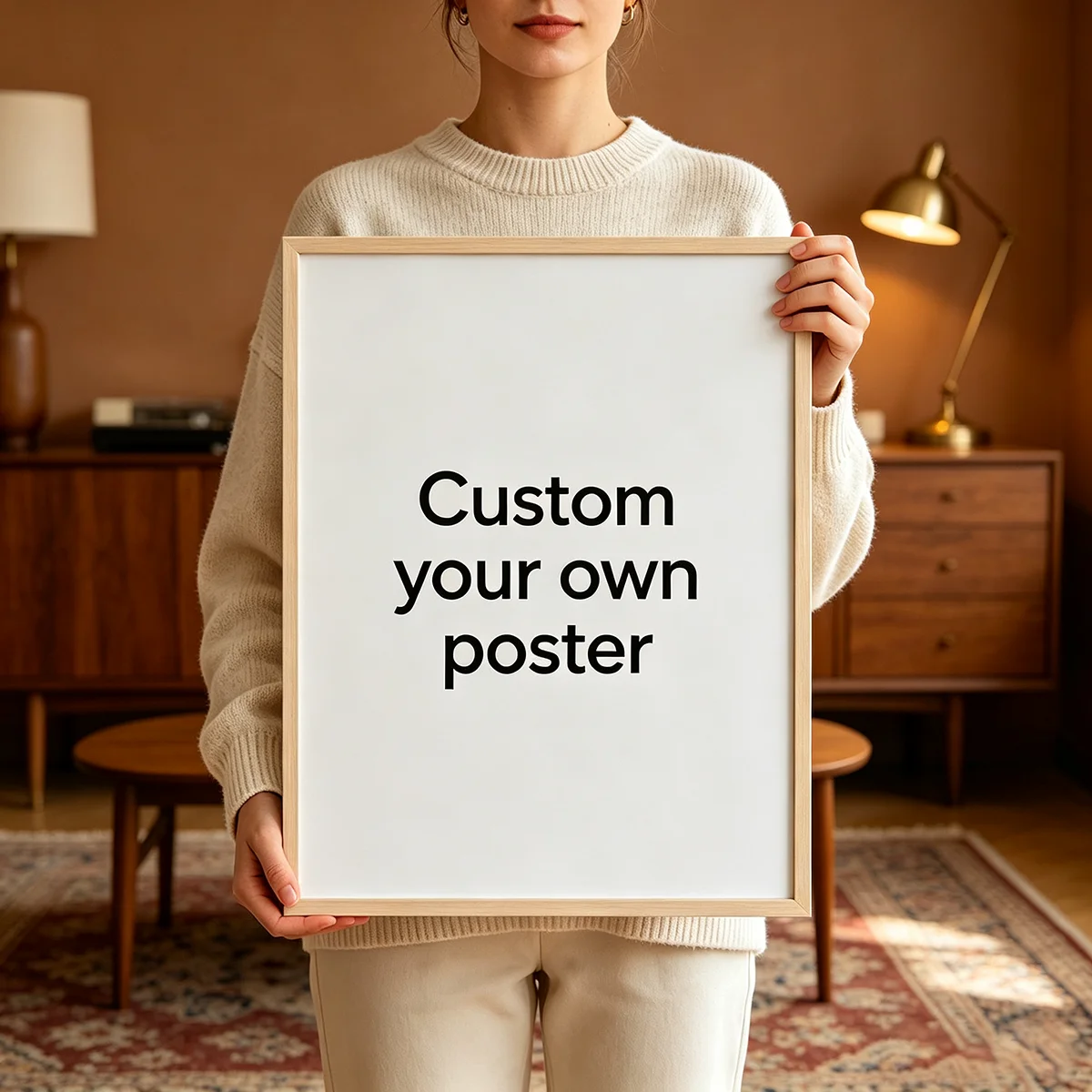 Custom Art Posters  Anniversary Gifts  Custom Pet Photos  Family Photo Canvas Prints  Autumn Room Decorations Warm Wall Art