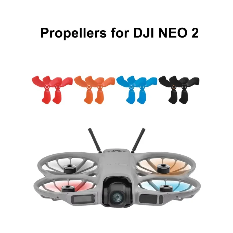 Propeller für DJI NEO 2, Flügel-Ersatz-Requisiten, Klingenventilatoren, Schraubendreher, Ersatzteile, Schnellverschluss-Drohnenzubehör