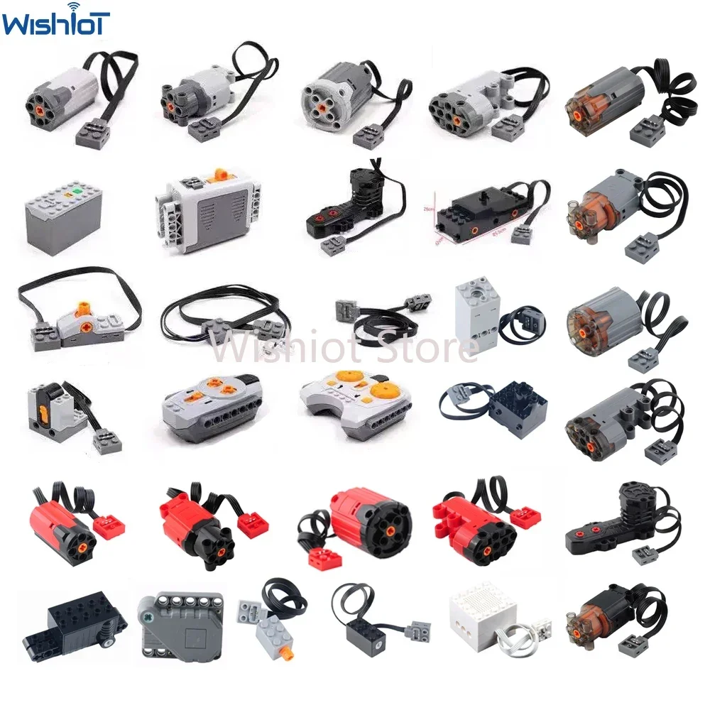 Funkcje zasilania Ulepszenie części technicznych silnika MOC Multi Tool Silnik serwo pociągowe 8293 8883 Klocki Zestaw sterowania odbiornikiem