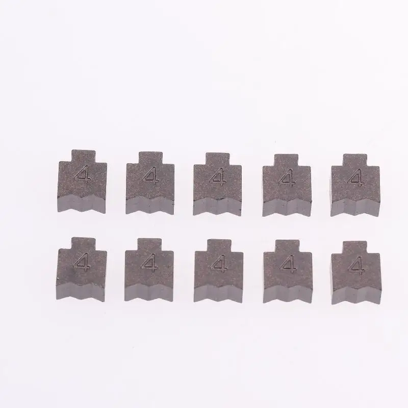10PCS For RS775 RS750 RS755 Grey Carbon Brushes Electric Drill Motors Angle Grinders Power Tool Carbon Brush Replace Accessories