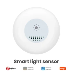 Tuya Zigbee sensore di luce sensore di luminanza controllo APP illuminazione rilevatore di luminosità rilevatore di luce per casa intelligente