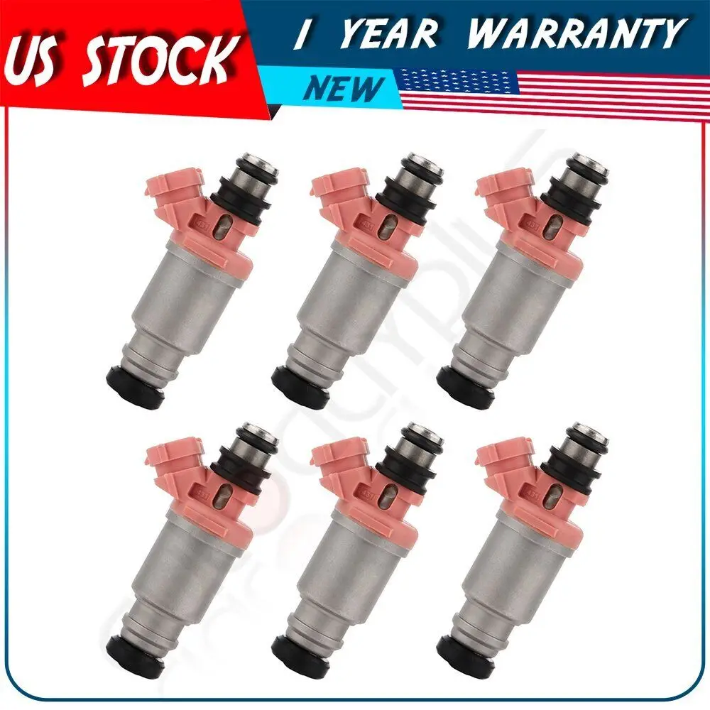 

6 Fuel Injectors For Toyota Land Cruiser Lexus LX450 4.5L 842-12131