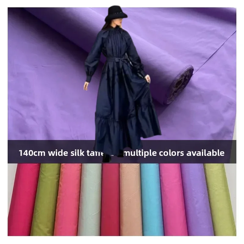 Natural Mulberry Silk Taffeta Fabric for Skin-friendly DIY Sewing Dress Skirt Shirt Trench Coat Fashion Clothing Cloth Material