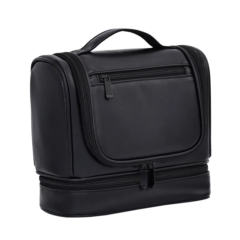 

New Double-layer Hanging Large-capacity Men's Toiletry Bag, Business Travel Portable Dry and Wet Separation Cosmetic Storage Bag