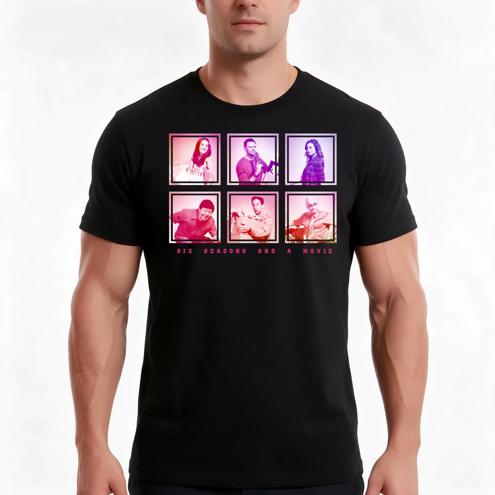 Community: We're back! T-Shirt, Summer Casual Cotton Tee, Oversized Streetwear Tops, Vintage Graphic Print, Unisex Men Women
