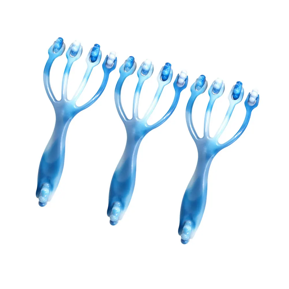 

3pcs Handheld Four Claw Roller Massager Portable Body Head Neck Foot Leg Massage Tool For Whole Body Relaxation