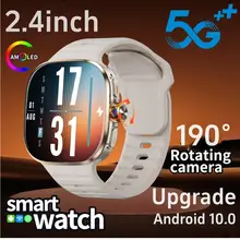 M99 Smartwatch 5G With 2.4inch Amoled Screen 900W Rotating Camera WIFI GPS Position Compass NFC Bluetooth Smart Watch Men Women 1