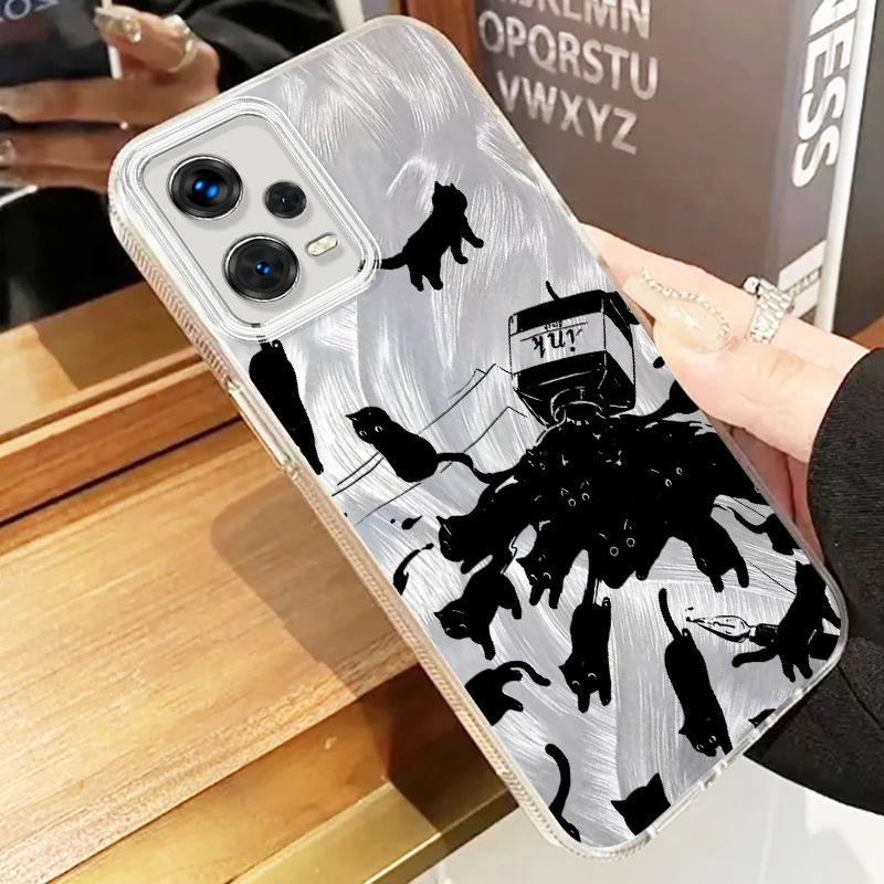 Tafelcate Cartoon Schattig Voor Xiaomi Redmi Note 13 12 11 11S 10S 9 9S 8 Pro Plus Max 5G Veer Garen Funda Telefoonhoesje