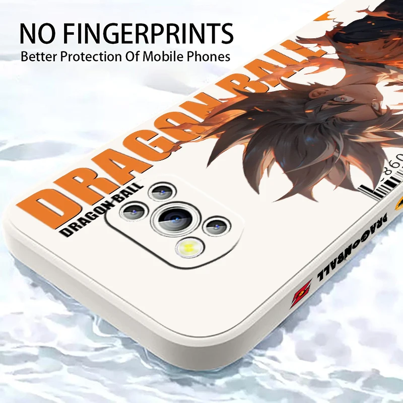 Cartoon Cool D-D-Dragon Ball Liquid Left Rope per Xiaomi Mi Poco X6 X5 X4 X3 M6 M5 M5S M4 M3 F5 F4 F3 Pro 5G custodia morbida per telefono