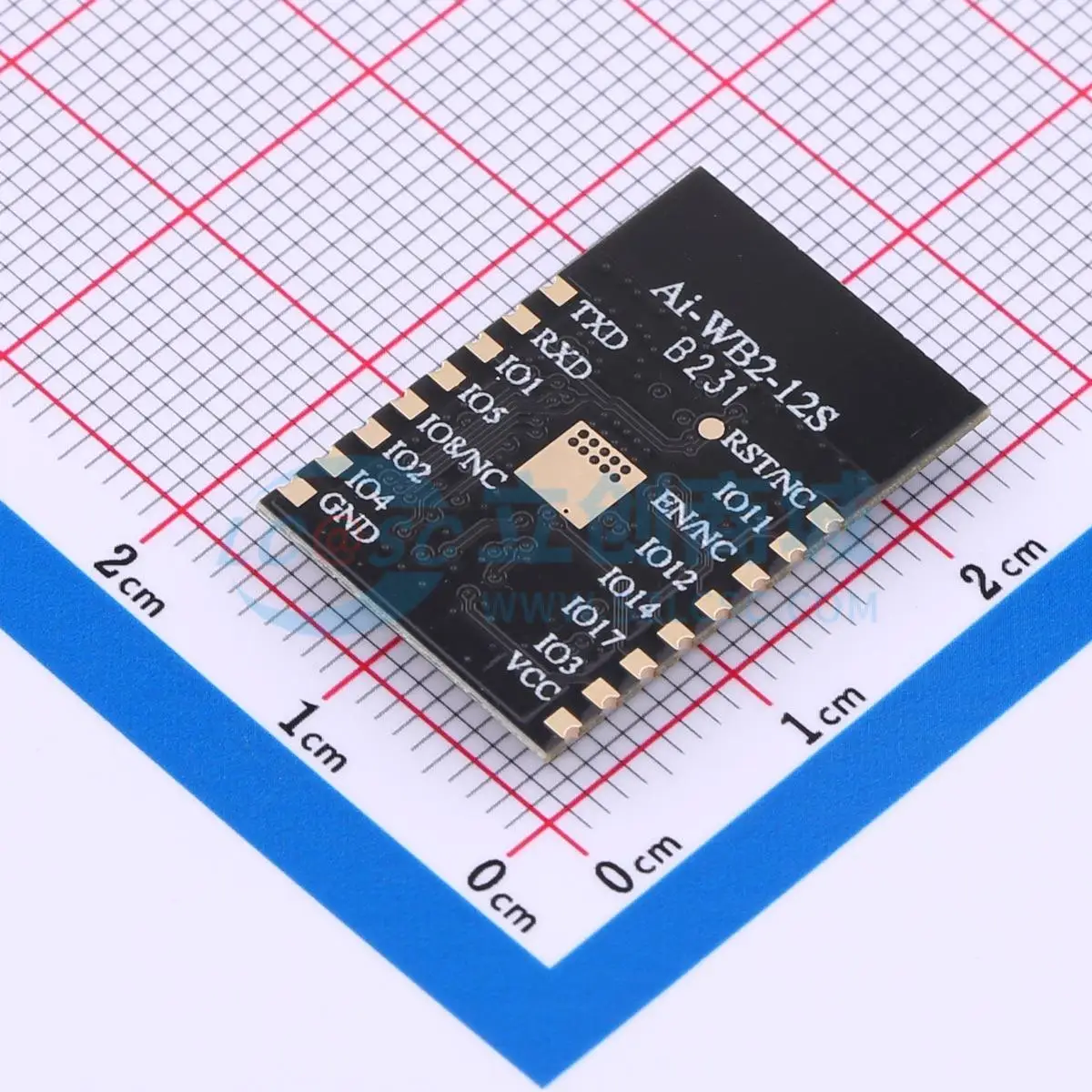5pcs Ai-WB2-12S SMD-16P BL602chip 802.11b/g/n BLE5.0 I2C UART SPI WiFi Wireless Module for Smart Home System
