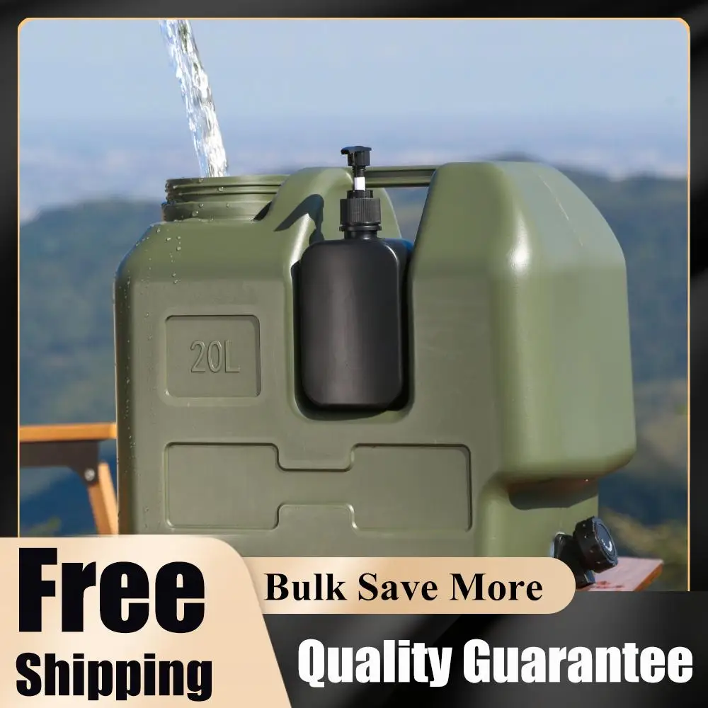 

20L Emergency Water Jug Large Capacity Plastic Water Storage Bucket Water Carrier Canister for Outdoor Fishing Picnic Hiking
