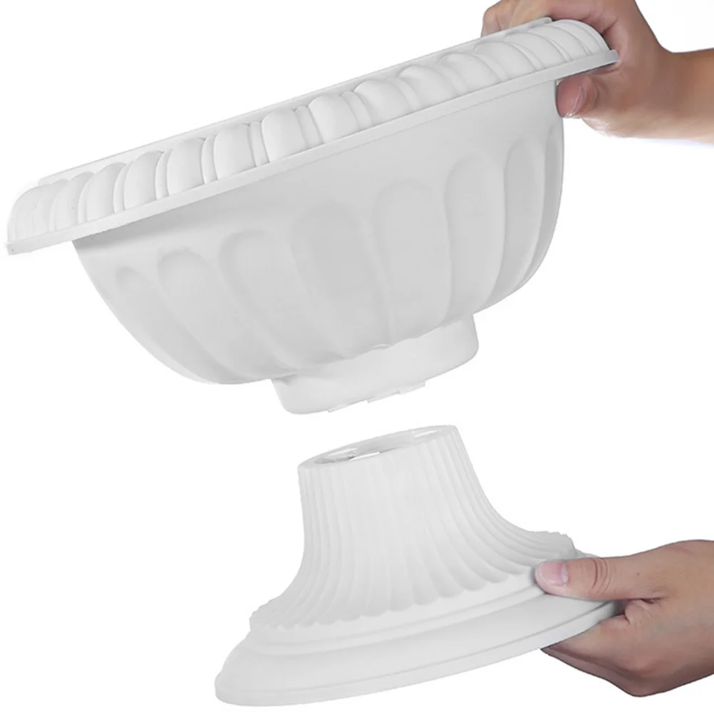 

2pcs Retro Flower Pot Plastic Vintage Planter For Wedding Party Garden Decor Indoor Outdoor Roman Style Succulents Container
