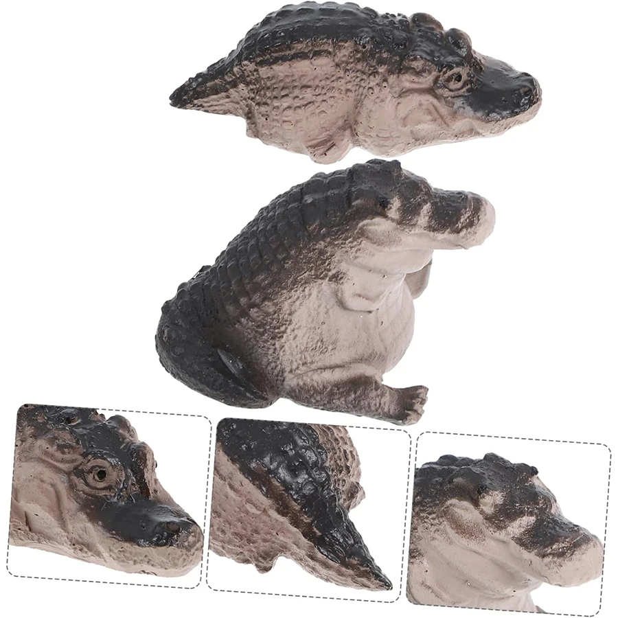 1Pcs Mini Crocodile Tea Pet Cute Crocodile Statue Handmade Decorative Table Pet Suitable for Living Room Tea Room Table Home