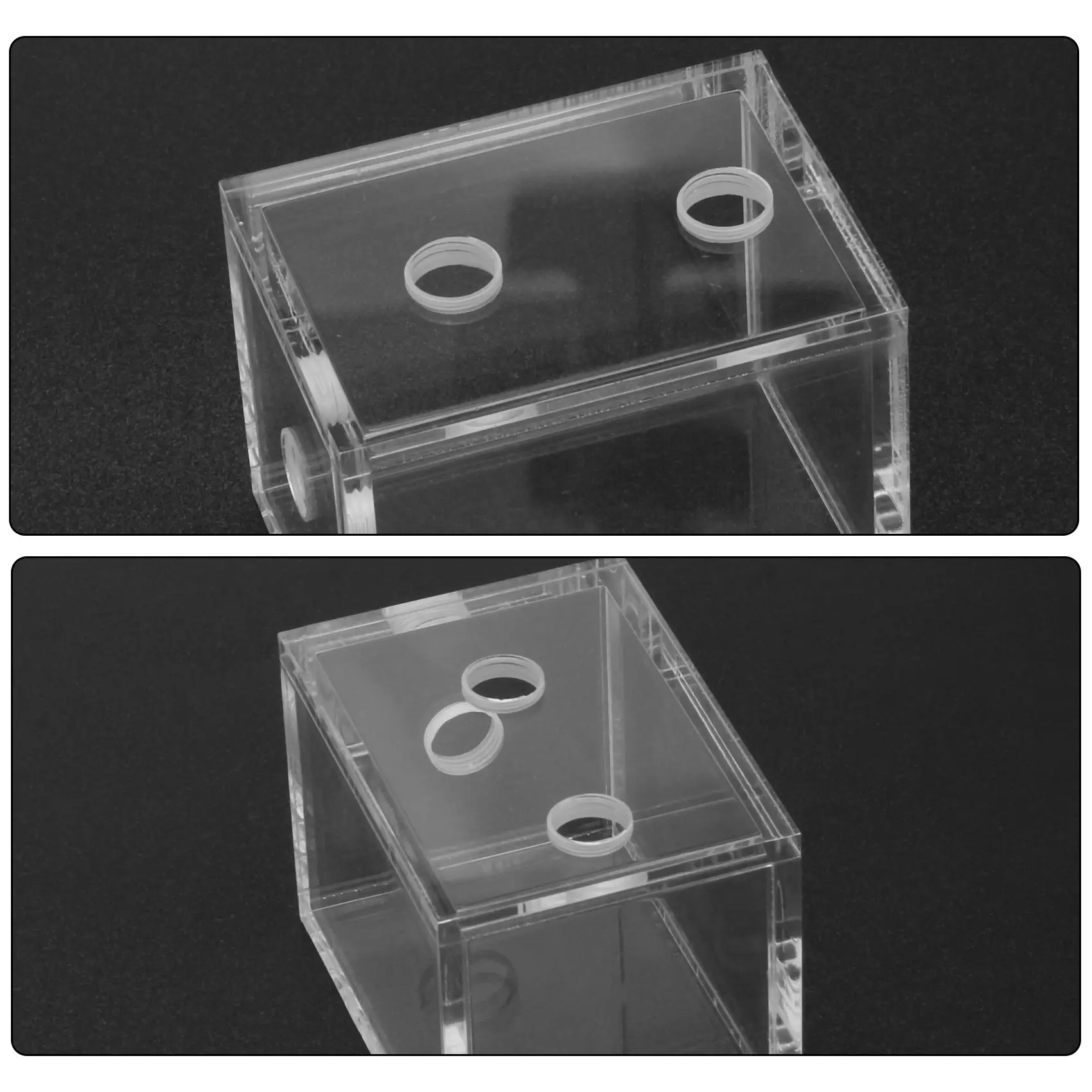 F-3C New 200ml Acrylic water tank cooler water cooling radiator pc cpu water block Transparent