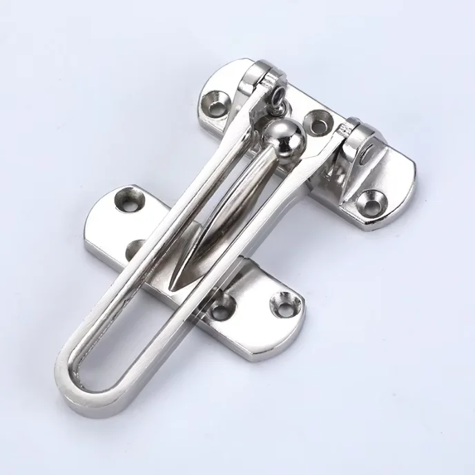 Durable Stainless Steel Anti-Theft Door Safety Chain Bolt Bar Lock for Bedroom Kids Room Home Hotel - Insurance Door Buckle