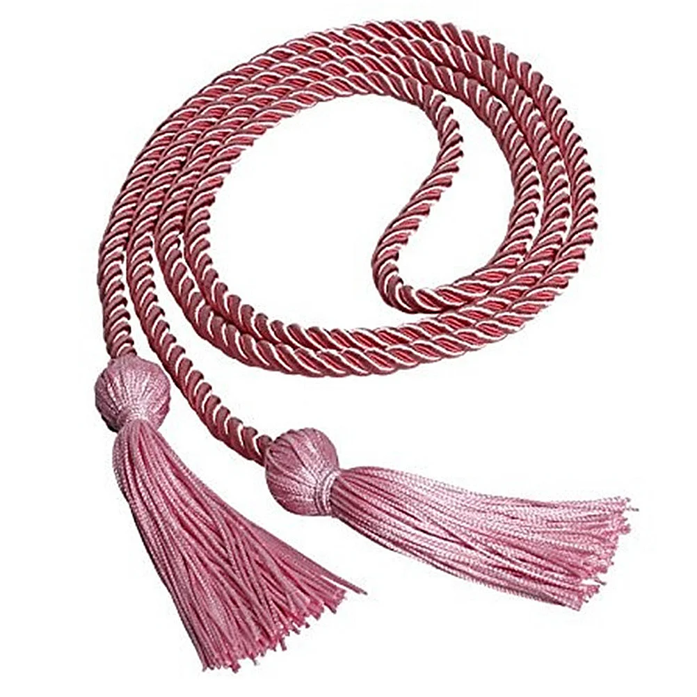 

6pcs 170Cm Polyester Graduation Tassel Honor Ropes Keychain Bookmark Bag Decoration Gift Tag Double Tassels (Random Color)