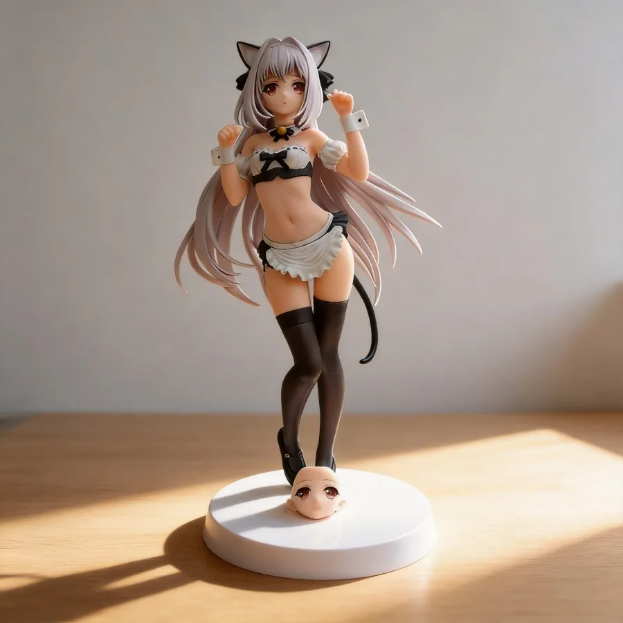 

Фигурка Сакуракоджи Луны (27 см) с черными кошачьими ушками, со сменными лицами, аниме-игровой мерч, декор