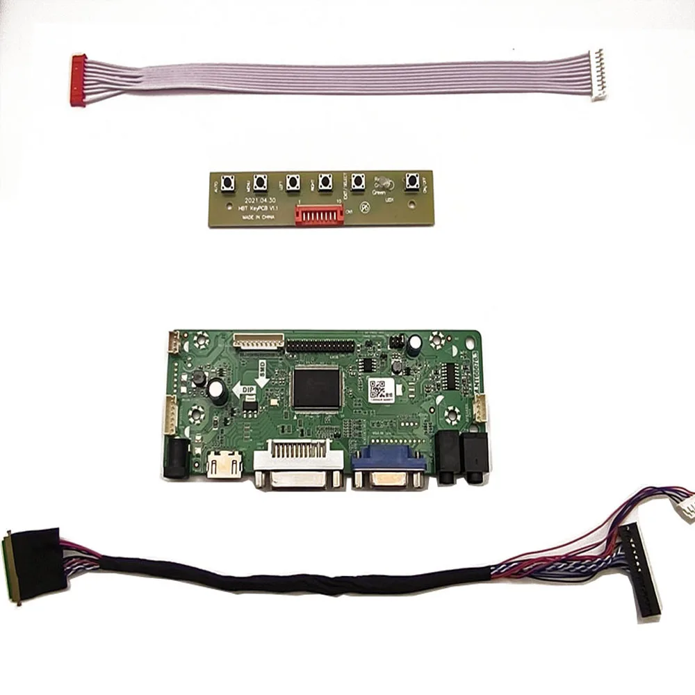 HDMI+DVI+VGA Controller Board Driver Monitor Kit for N156BGE-L11 N156BGE-L21 N156BGE-LA1 N156BGE-LB1 1366*768 LCD LED Screen