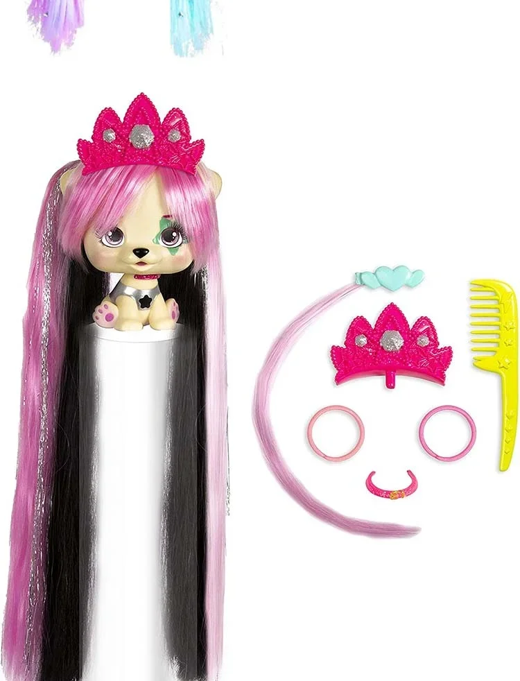 Ich liebe Vip Pets Surprise Hair Reveal Reborn Doll Surprise Tress Langes Haar-Styling für Puppen mit Haaren für Frisuren Spielzeugpuppe – Detail 12