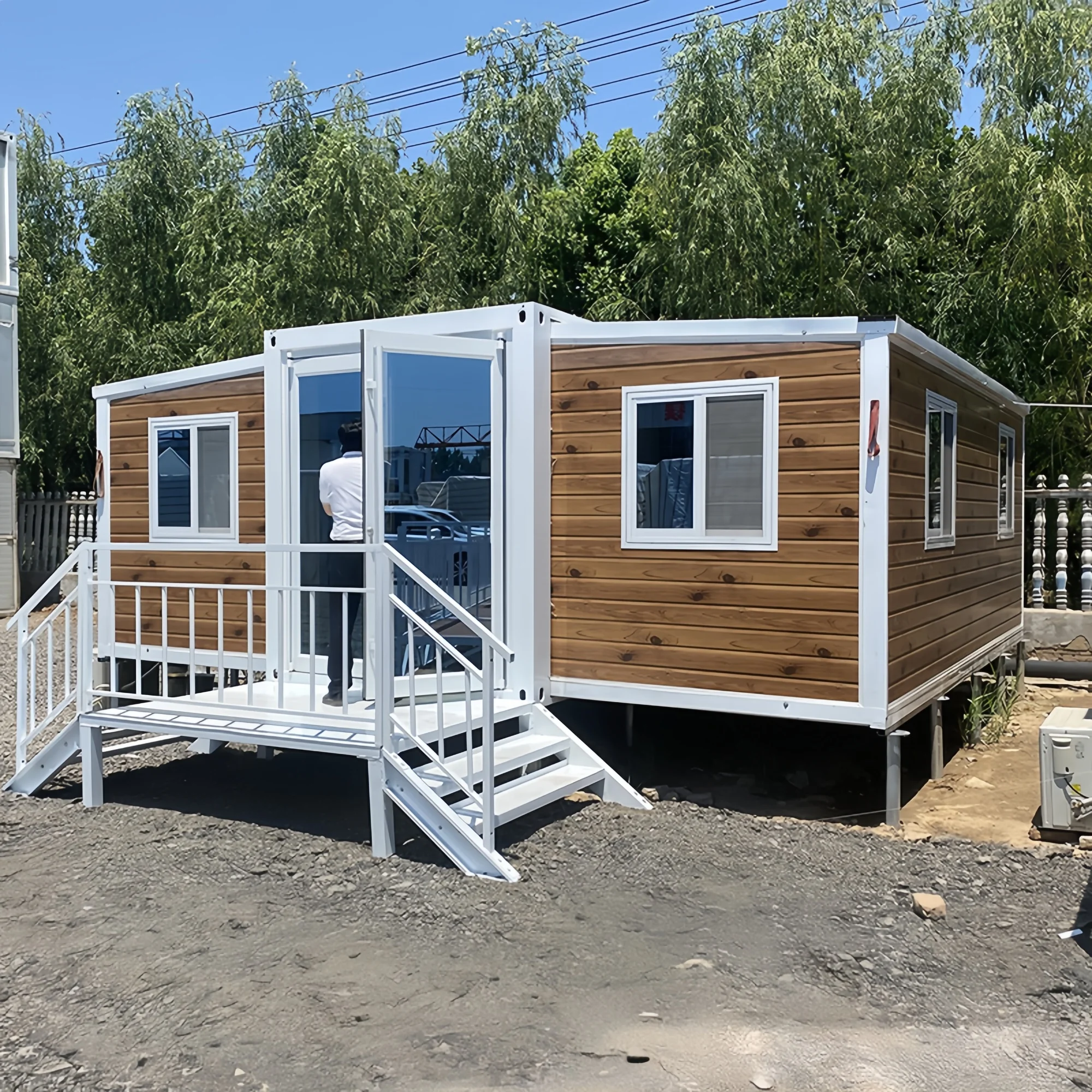 Mobile Tiny House 3 4 Bedroom Folding Prefabricated Homes 20FT 40FT Luxury Expandable Container House