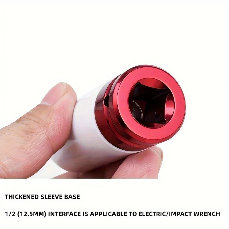 Jeu de douilles à écrou LDPNut à impact profond, protecteur de roue motrice de qualité supérieure pour la protection de l'opathie, rap-usage non marquant, 1/2 pouces, 3 pièces