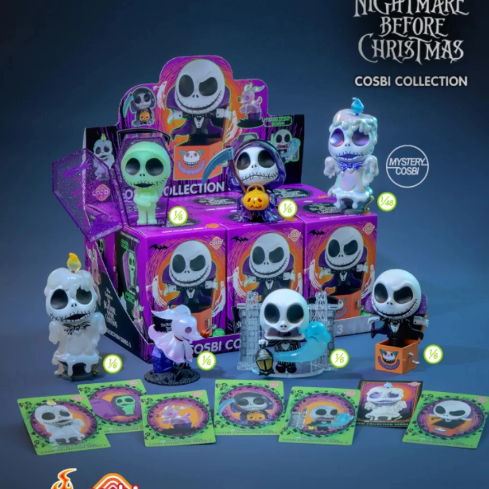 

Серия «Кошмар перед Рождеством» Тима Бертона, слепая коробка, коллекция Mystery Box, модель, экшн-фигурка, аниме-кукла, сумка-сюрприз