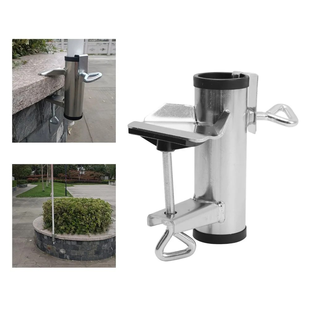 38mm Inner Diameter Patio Umbrella Clamp Heavy Duty Adjustable Clamp Umbrella Stand Holder Thickening Deck Umbrella Clamp