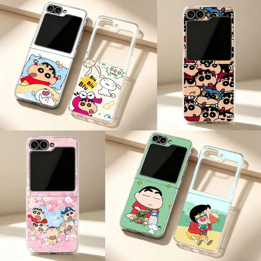 Case for Samsung Galaxy Z Flip 7 ZFlip5 Z Flip 6 5 4 3 ZFlip3 ZFlip4 ZFlip7 FE ZFlip6 Transparent Soft Phone Cover Lovely