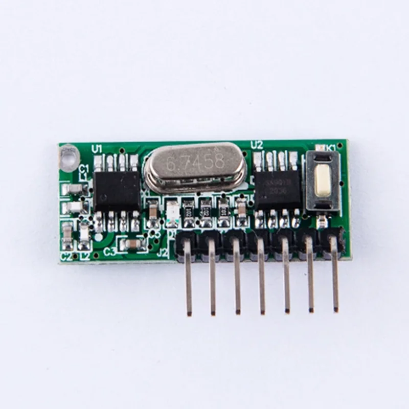 1PCS 433MHZ 315MHZ four-channel output receiving module remote control self-locking point interlocking RF band decoding