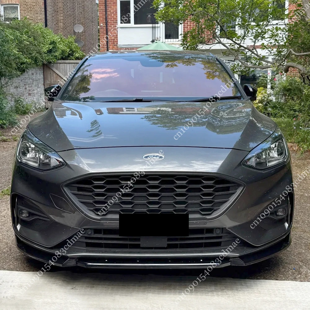 

Maxton Style Front Splitter For Ford Focus ST/ST-Line Mk4 2018-2021 Black 3pcs Front Bumper Lip Diffuser Spoiler Guard Body Kit