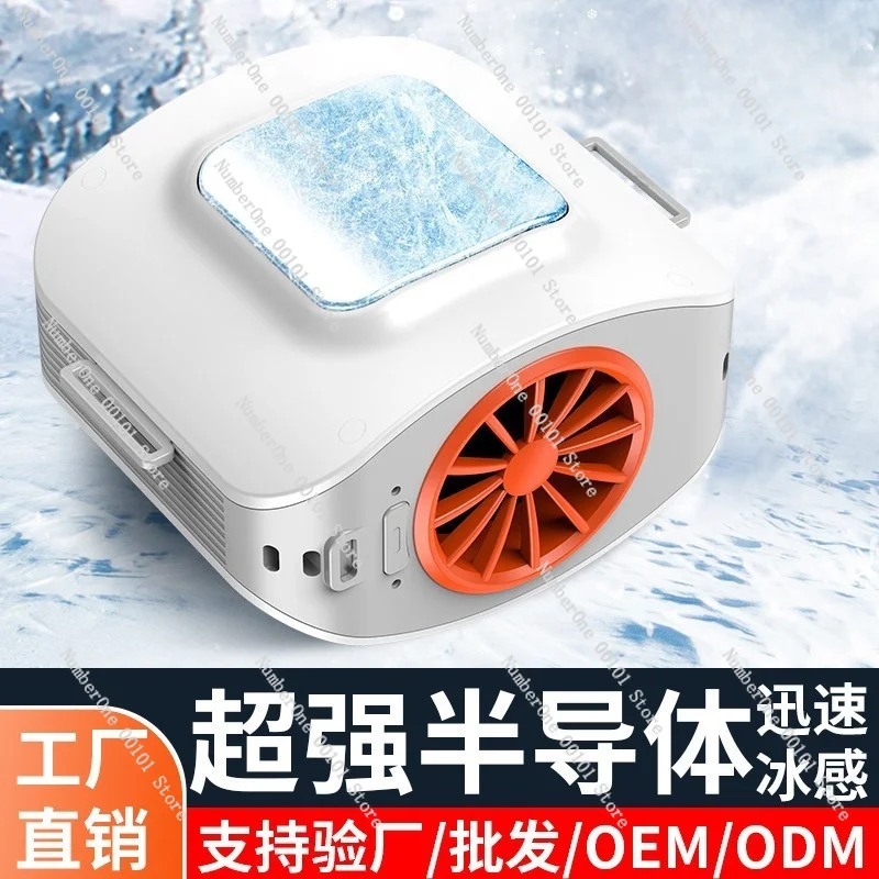 Waist Cooling Fan High Speed, Portable Rechargeable Belt Fan with 5 Speeds, Hands-Free Clip Fan for Outdoor Camping Jobsite