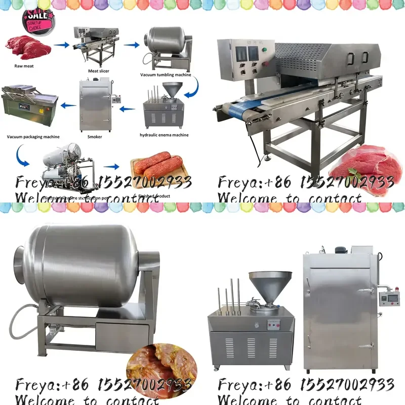 Sausage Production Line Make Equipment Industrial Embutidora De Salchichas Chorizo Machine Automatic Price