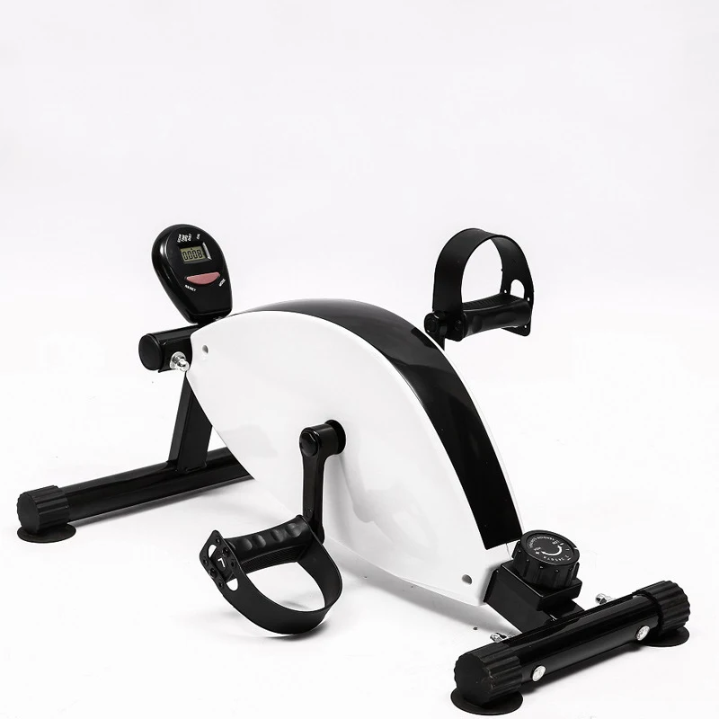 Under Desk Bike Pedal Exerciser-Portable Foot Exercise Machine for Sitting with LCD Display Mini Stationary Peddler Home Use