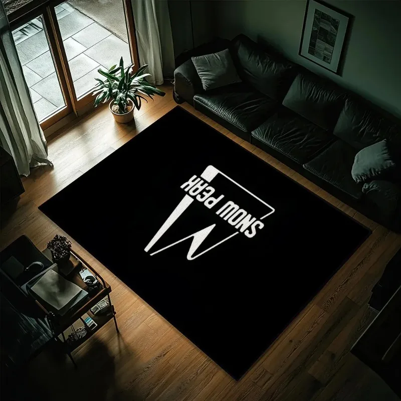 Fashion Cool S-Snow P-Peak Logo Door Mat Entrance Non-slip Washable Kitchen Carpet Living Room Hallway Rug Decoration