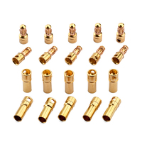 10pcs 3.5mm Gold Bullet Banana Connector Plug Male/Female For ESC Battery Motor