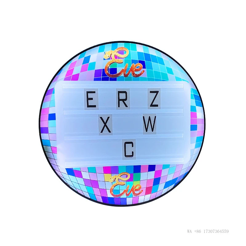 LEDLight-up hand-held sign with interchangeable words, atmosphere sign for bars KTVColorful, uniquely shaped cheer light box