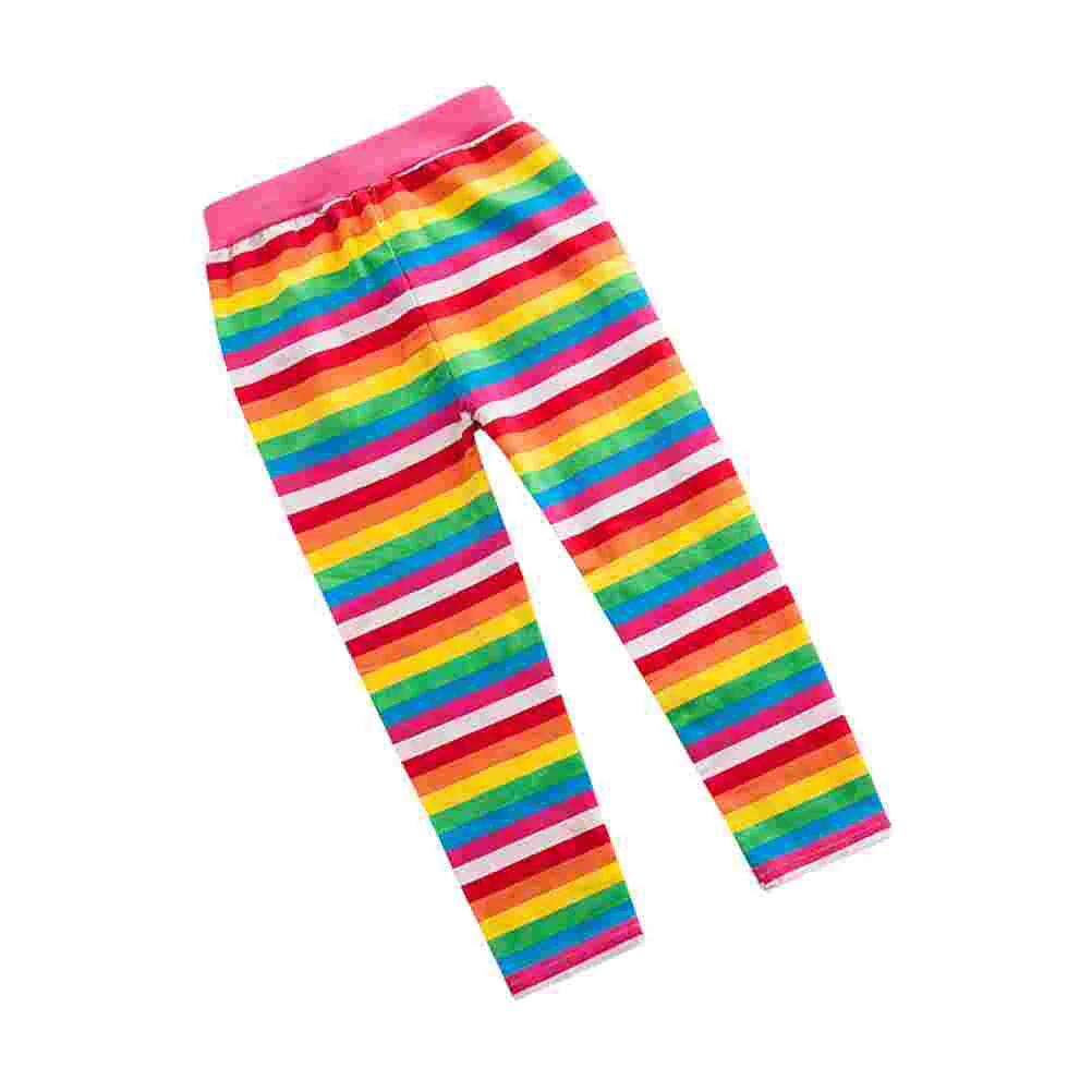 

Stylish Comfortable Tight Pant Rainbow Leggings Girls Spring Autumn Cotton Child