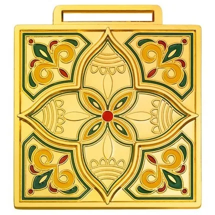 Square pattern metal with high-end personality medal company awards and lists outstanding employees