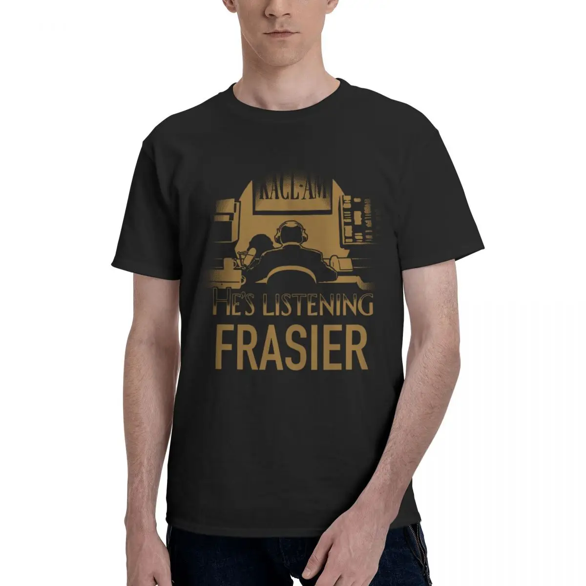 Frasier TV Show Seattle Listening T Shirts Graphic Y2K Gifts Short Sleeve Mens Women T-Shirt Clothing