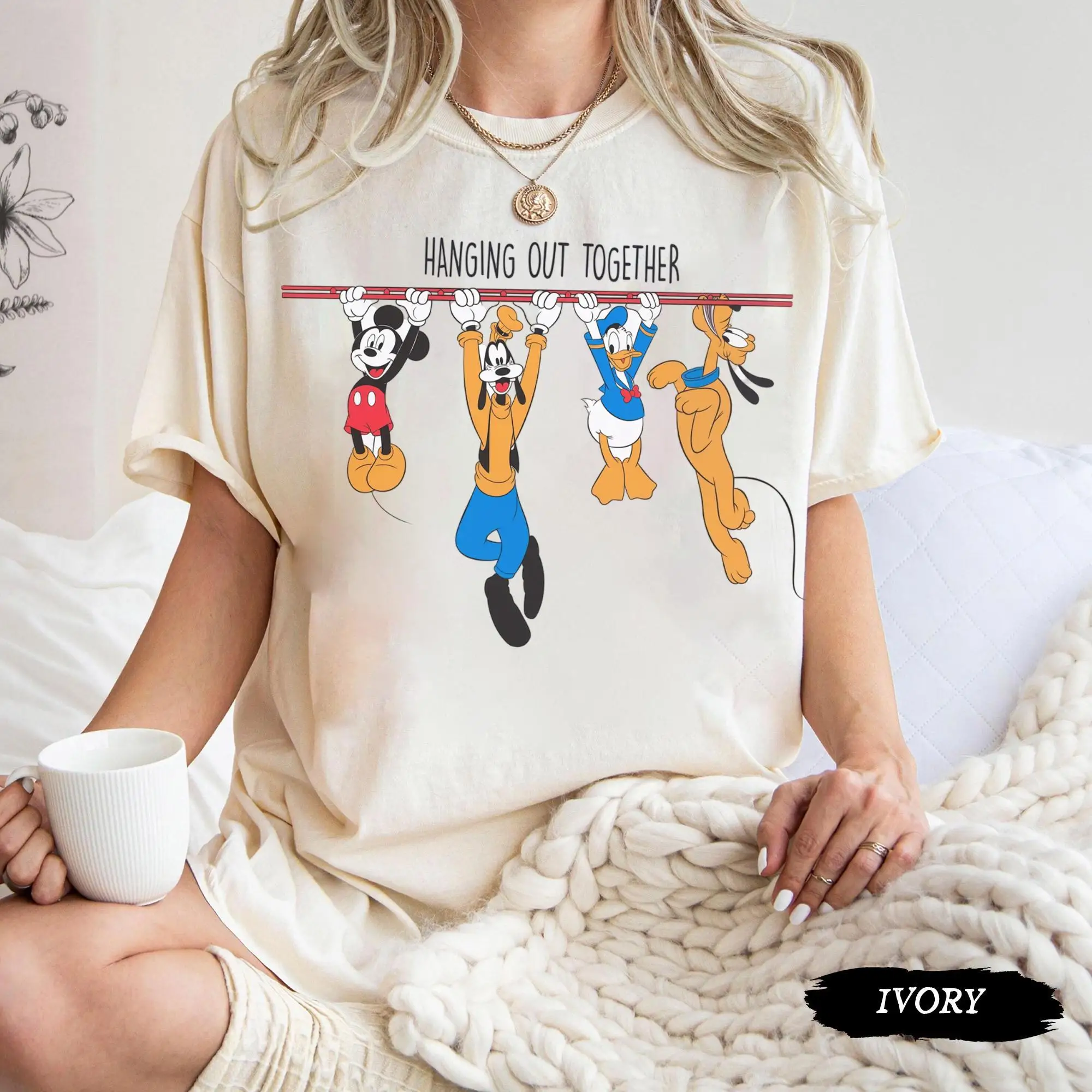 

Mickey Cartoon Character 2026 Summer Pure Cotton Family Clothing Set - A Versatile Top Suitable for Both Adults and Children