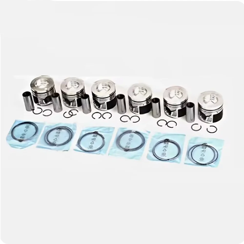 6pcs Pistons Rings Set For A6 3.0 TDI Quattro C6 BMK Engine Car Replacement Parts