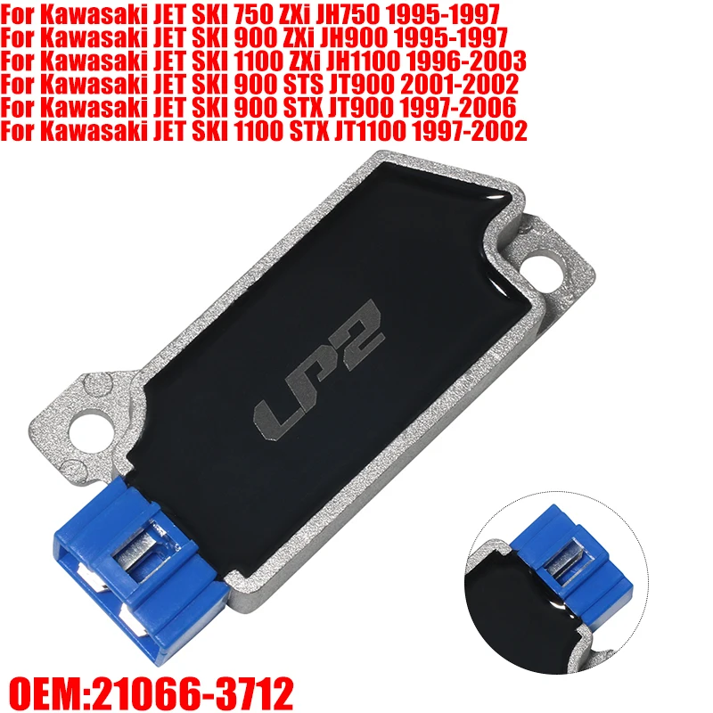 

Motorboat Voltage Regulator Rectifier For Kawasaki JET SKI 750 900 1100 ZXi STS JH750 JH900 JH1100 JT900 JT1100 21066-3712 Moto